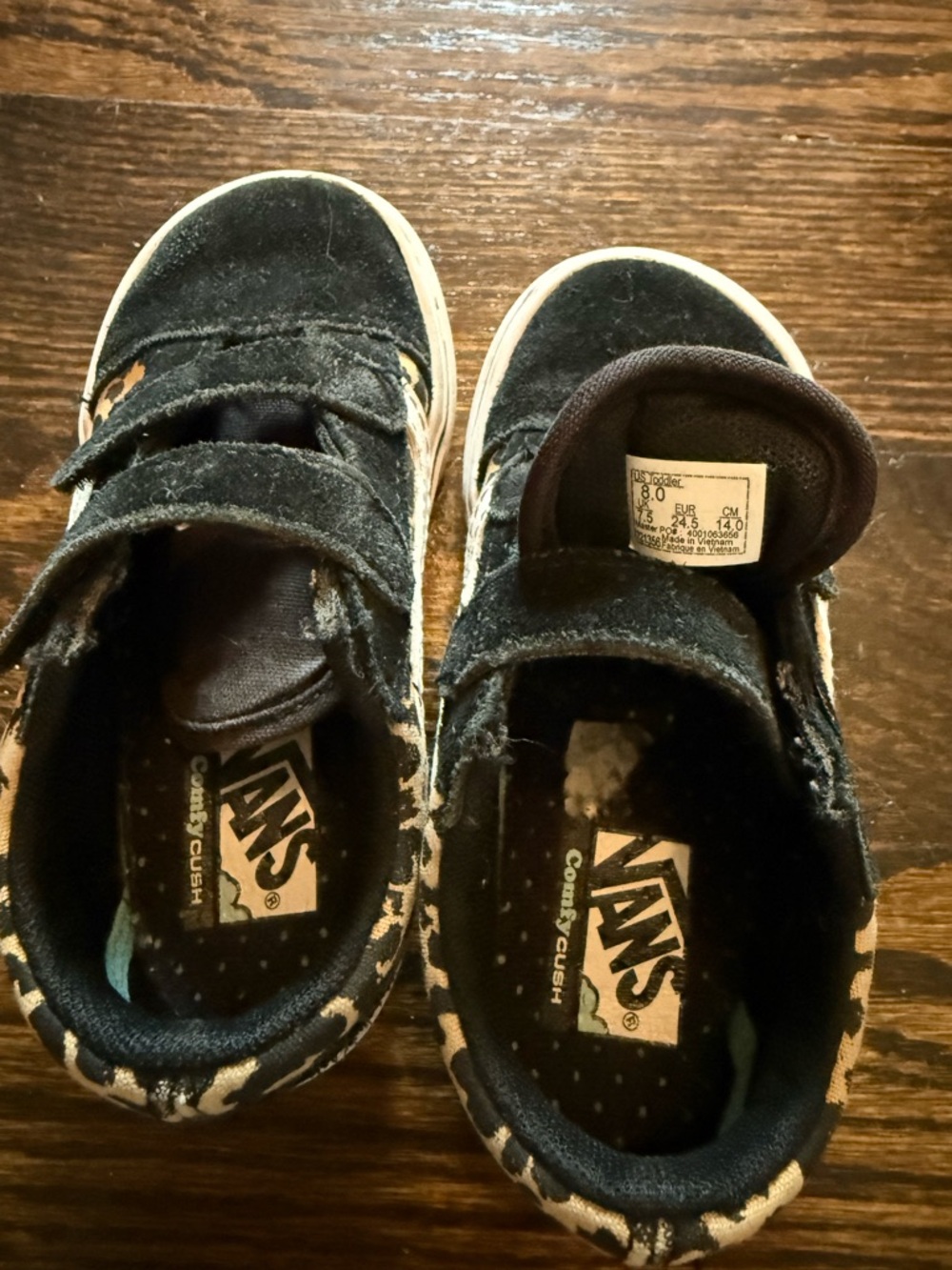 Black Leopard Vans - Picture 4 of 4